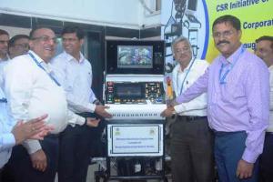 BPCL presents Robotic Manhole Cleaning Machines to MCGM M-West Ward