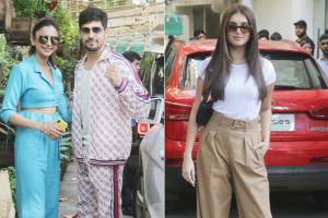 Rakul Preet, Tara Sutaria, Sidharth at Marjaavaan screening in Juhu