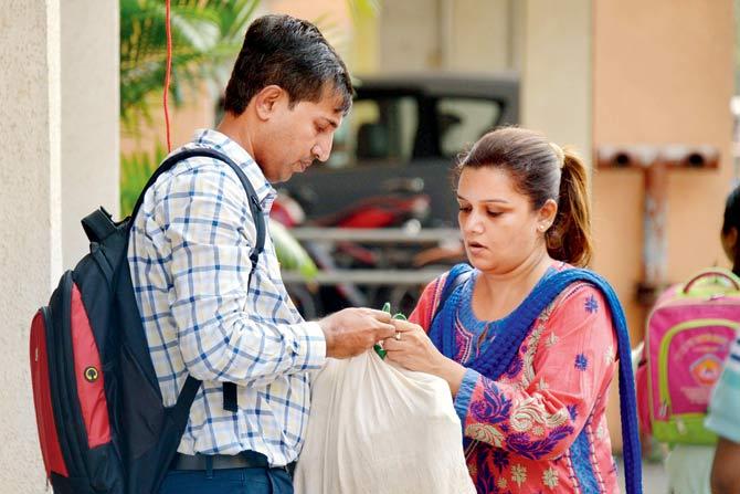 Salim and Rashmi send a bag of supplies