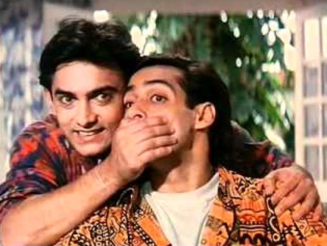 Andaz Apna Apna (1994): Rajkumar Santoshi's cult-classic saw two slackers - Aamir Khan and Salman Khan competing for the affections of an heiress, inadvertently become her protectors from an evil criminal.