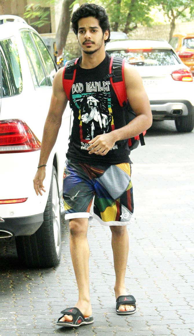 Also spotted looking all ready to workout was Ishaan Khatter, who was seen in Dhadak opposite Janhvi Kapoor. 