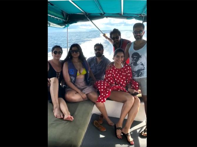 Rhea's boyfriend Karan Boolani is good friends with Sonam Kapoor and her husband Anand Ahuja. Karishma Boolani too was part of the trip!