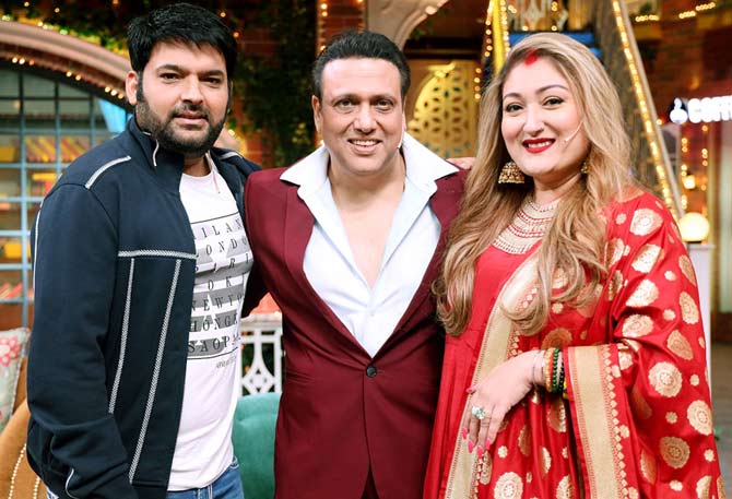 Kapil Sharma tried to enquire about a rumour that Govinda has changed his name 6 times before finalizing it as Govinda. To which Govinda agreed and revealed he changed his name from Govind, Govind Raj and finally to Govinda. He shares, 