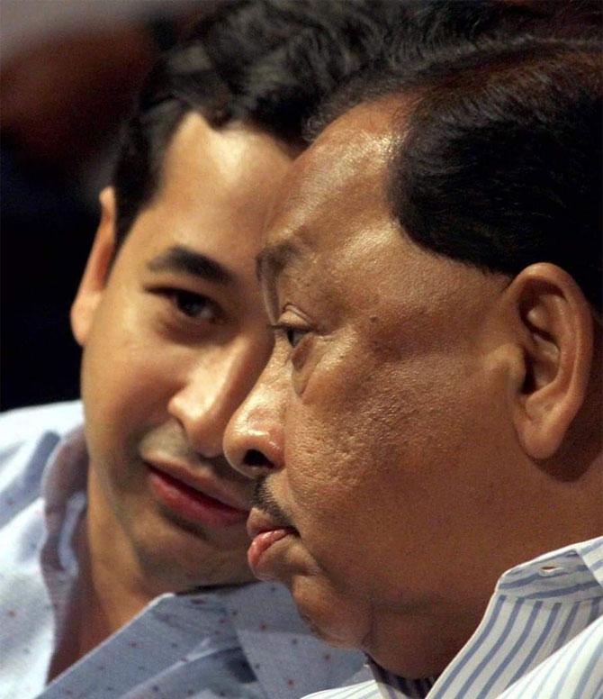 Nitesh Rane arrived on the political scene as head of NGO Swabhiman Sanghatana, which had launched a drive against the Mumbai water mafia in 2011
 
 