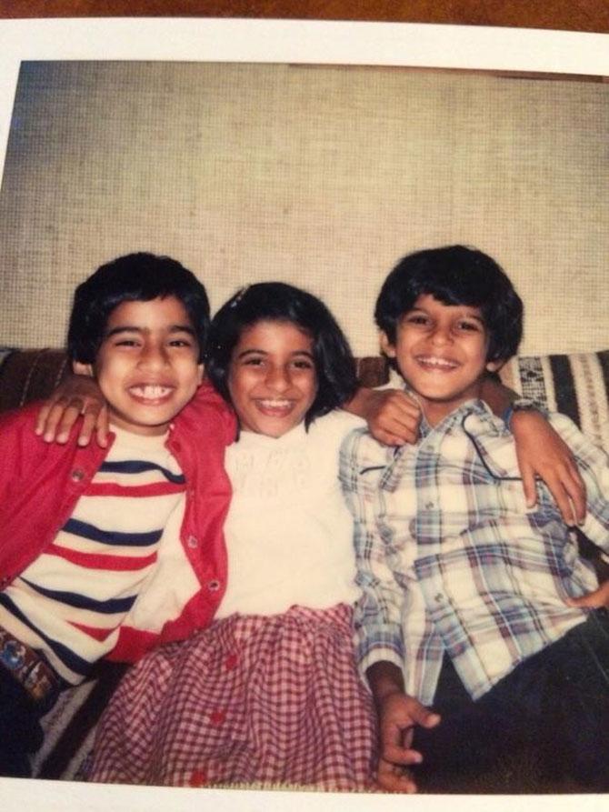 Veteran Bollywood actress Shabana Azmi (married to Javed Akhtar) had shared this adorable photo of Farhan Akhtar, Zoya Akhtar and their first cousin Kabir Akhtar. Kabir Akhtar is a television director and Emmy-nominated editor and his credits include work for 'Arrested Development', 'New Girl' and 'The Daily Show' among others.
