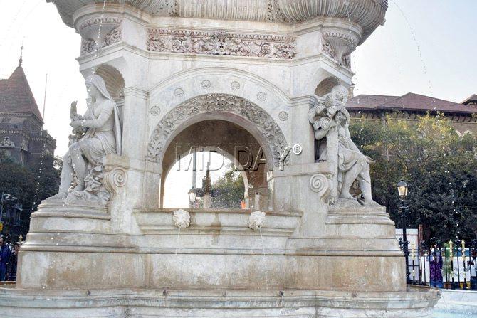 Rs 3.7 crore was spent on restoring the Flora Fountain