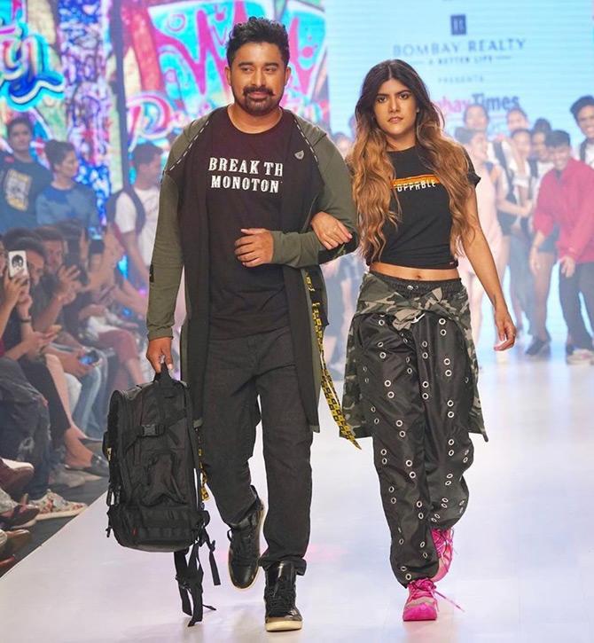 In picture: Showing off her love for modelling, Ananya Birla can be seen walking the ramp with actor and model Rannvijay Singha at an event in Mumbai.