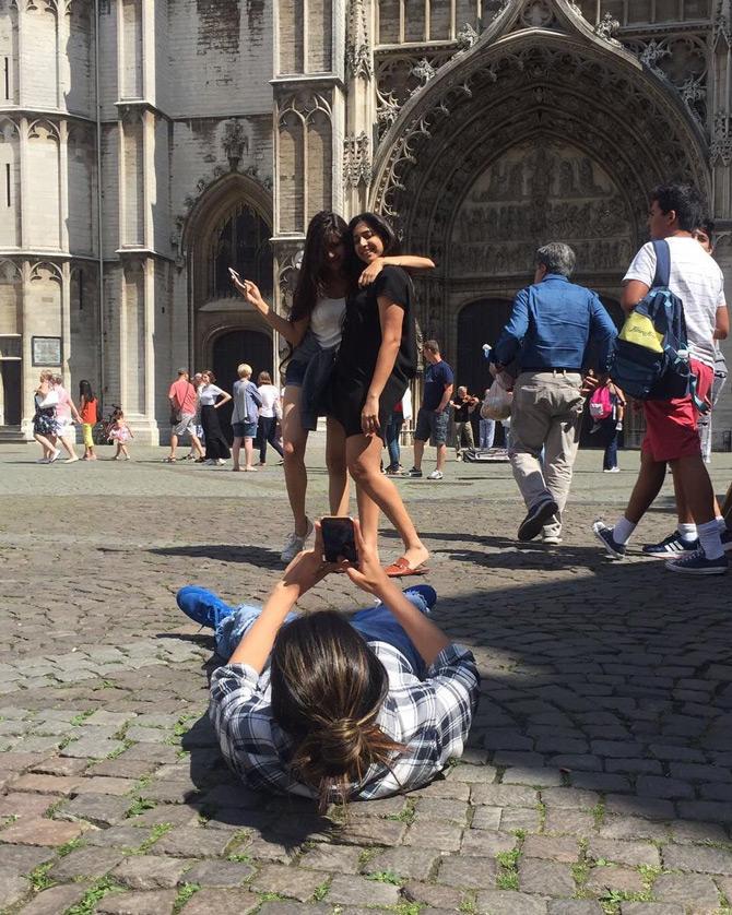 Ananya Birla, who has been papped and snapped by paparazzi on numerous occasions is also a photographer. Ananya turns photographer for her friends in Antwerp, Belgium. In the picture, Ananya Birla takes a perfect click of her friends as she captions this one: Sometimes it's good to be behind the camera!