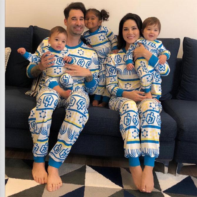 Sunny Leone and Daniel Weber started talking to Nisha about her twin brothers months before they were born, to prepare her. The couple got her twin baby boy dolls and started telling her how she was going to be a big sister to Noah and Asher soon.