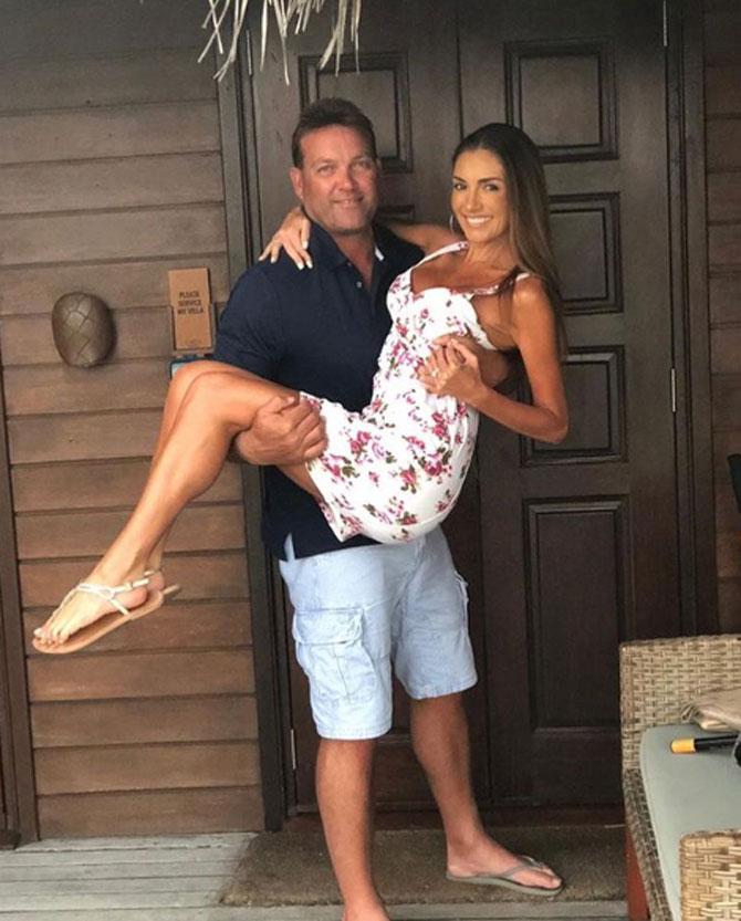 TRIVIA: Jacques Kallis' sister Janine Kallis, five years his junior, was a cheerleader in Indian Premier League 2009.
in picture: Kallis and Charlene while vacationing at Coco Palm Bodu Hithi located in the Maldives