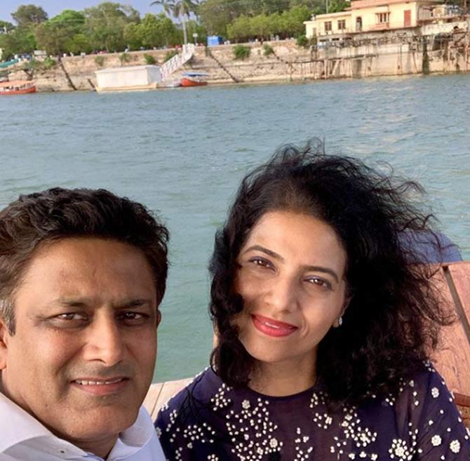 Anil Kumble was born into a kannadiga family in Bengaluru, Karnataka to Krishna Swamy and Saroja who hail from kasaragod. Anil Kumble has a brother named Dinesh Kumble. 