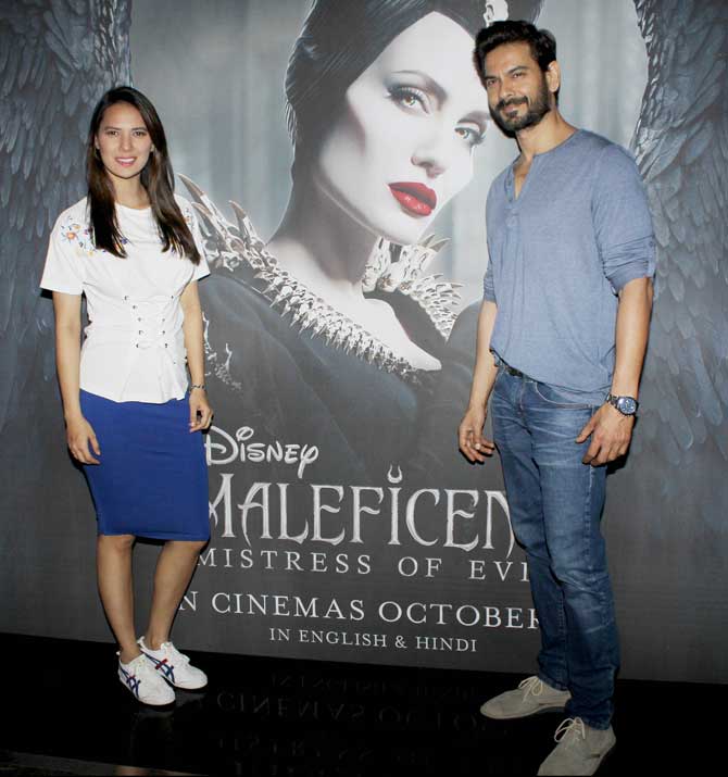 The makers of Maleficent: Mistress of Evil hosted a special screening at a popular multiplex in Andheri, Mumbai which was attended by several Bollywood and Television celebrities including Keith Sequeira and wife Rochelle Rao, Indraneil Sengupta and Iqbal Khan. All Pictures/Yogen Shah