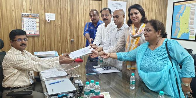 In picture: Asif Zakaria submits his nomination papers for the Assembly Elections from the Bandra West assembly constituency, While sharing the pictures of him filing his nomination papers, Zakaria captioned the pictures saying: Look forward to continuing my work with the citizens of Bandra, Khar, and Santacruz.