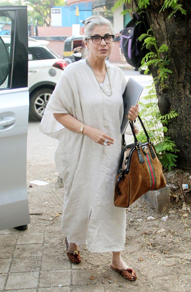 Dimple Kapadia was also clicked heading towards her salon session in Juhu, Mumbai. Dressed in an easy-breezy attire, Dimple looked super stylish when snapped by the paparazzi in the city.
