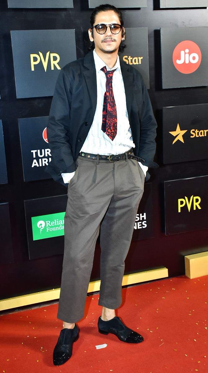 Gully Boy actor Vijay Verma also attended the MAMI film festival in Bandra.