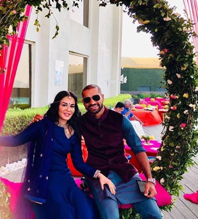 Shikhar Dhawan was not able to be with his wife Ayesha during Karwa Chauth. However, the batsman found the perfect way to cheer her up as he shared this photo and captioned it, 