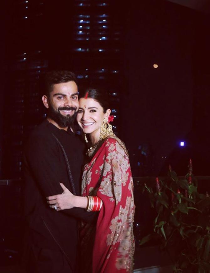 Virat Kohli and his actress wife Anushka Sharma celebrate Karwa Chauth. Kohli shared a photo on Instagram with a strong yet humourous message: The ones who fast together laugh together. Happy karvachauth. Kohli and Anushka were married in December 2017.
