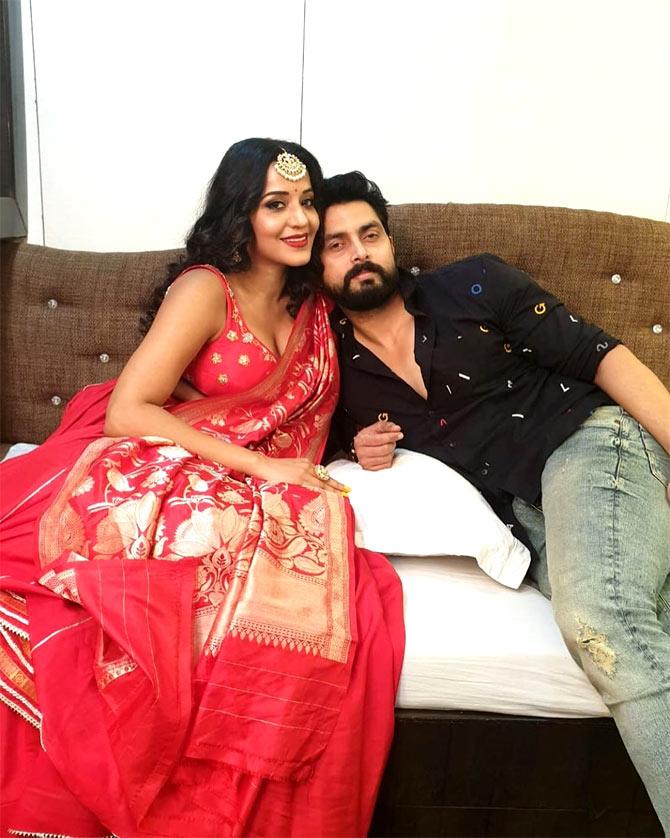 Mona Lisa aka Antara Biswas: Television actress Mona Lisa celebrated Karwa Chauth with husband Vikrant Singh Rajpoot. She posted this stunning picture of hers with Vikrant and wrote alongside: Happy Karwa Chauth baby! Thank you for being one constant through my thick and thins and my ups and downs... Love you forever!