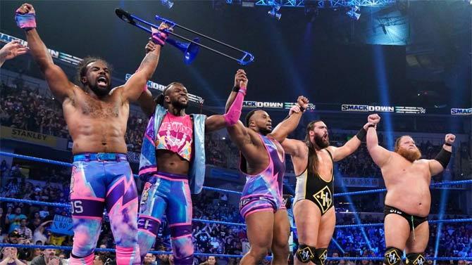 The New Day and Heavy Machinery teamed up together to face Robert Roode, Dolph Ziggler and The Revival in an eight-man tag-team match. The New Day won the match after Xavier Woods and Big E pinned the Revival
