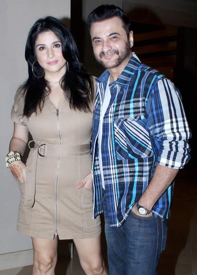 Sanjay Kapoor and wife Maheep also attended Malaika Arora's birthday party.