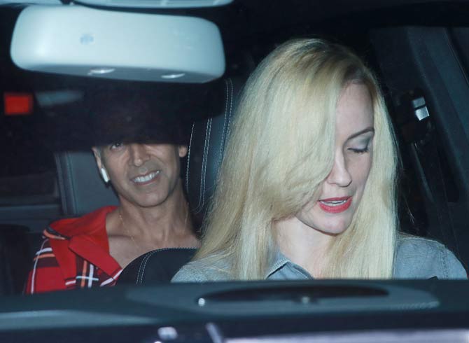 Akshay Kumar along with son Aarav Bhatia, Karan Kapadia and other guests attended the special screening of Housefull 4 at YRF Studios in Andheri, Mumbai. All pictures/Yogen Shah