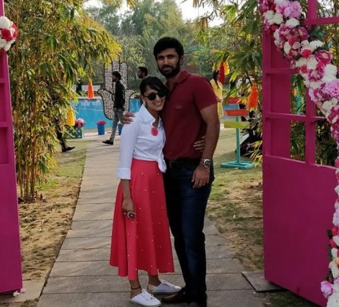 Abhishek Nayar took to Instagram to wish his wife on their fourth wedding anniversary and captioned it, 'happy anniversary to US @natashashaikh1 ....4years and counting....although I hate roller coasters this is one ride I just can't have enough off....to more love and happiness...#couplegoals #happiness #anniversary #enjoyinglife #love'