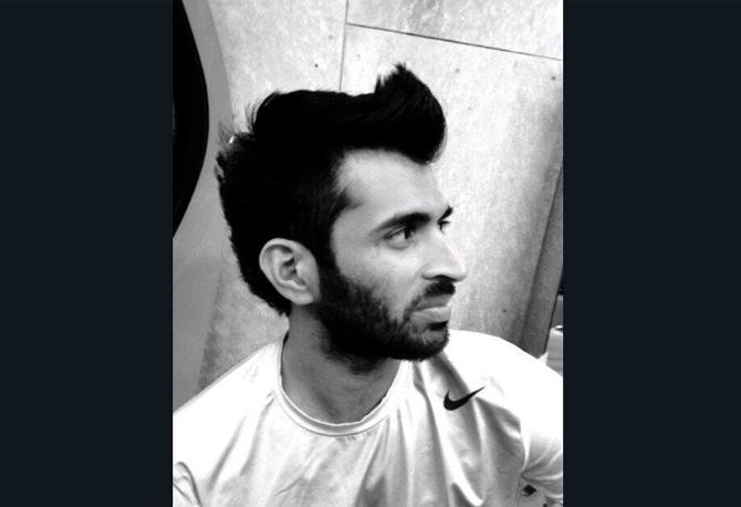 Abhishek Nayar shared this photo after his ladylove Natasha gave his a haircut. He said, 'loving my new haircut...thank you hair garage @snagglepuff1 ......awesomee'