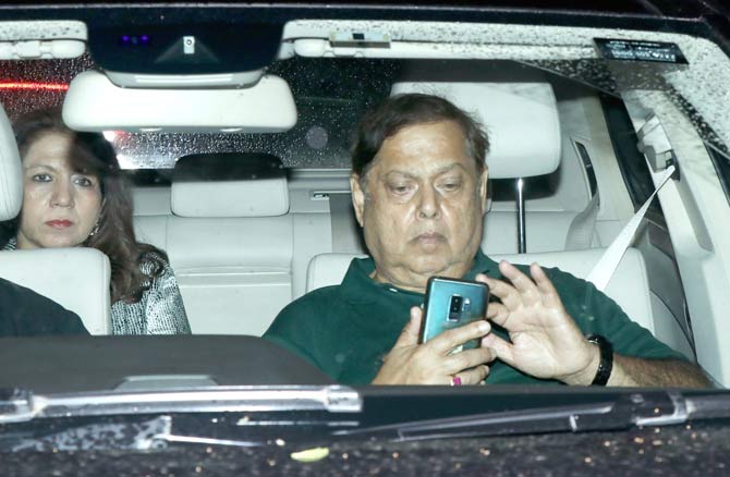 Veteran actor Ranjeet aka Papa Ranjeet plays a promiscuous king from 1419 era always lusting for beauty, just the way he was in the second film.
In picture: David Dhawan and wife Karuna attended the special screening as well.