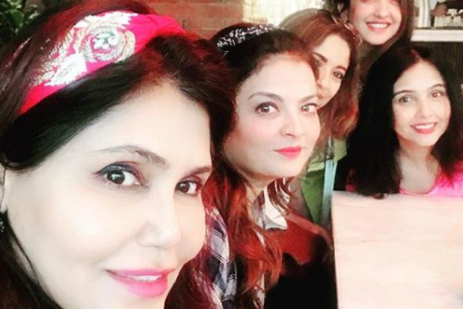 The party was attended by Sheeba Akashdeep Sabir, Ameesha Khanna, Zarine Khan, Bina Aziz and Anu Luthria among others.