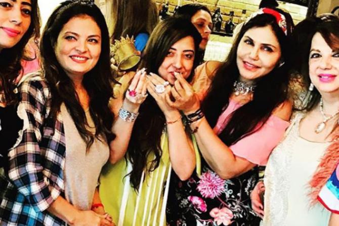 The girl-gang seemed to have a lot of fun, as they spent some quality time together, while Jamvwal also fed cake to the birthday girl.