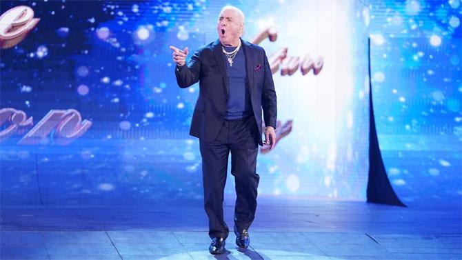 WWE Hall of Famer Ric Flair makes an appearance on Raw