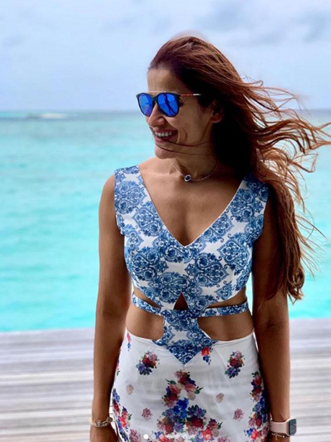 Yasmin is often travelling for work, but makes sure she enjoys herself. This photo was taken in the Maldives. She wrote, 