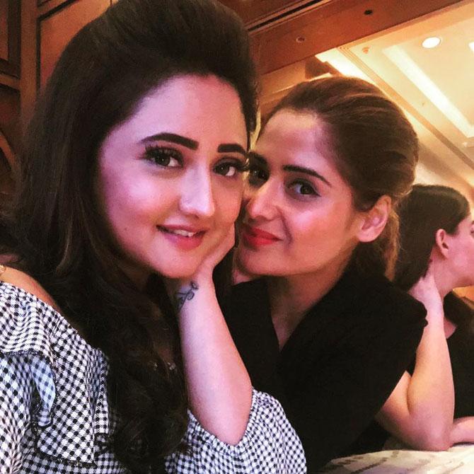 In picture: Arti Singh clicked here with her Bigg Boss 13 co-contestant Rashami Desai. Rashami, known for her portrayal of Tapasya Raghuvendra Pratap Rathore in the telly show Uttaran, emerged as the third runner-up of Bigg Boss 13.