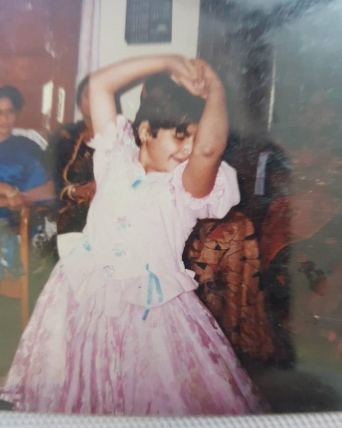 Clearly, Arti Singh loves to dance. The actress posted this photo on Instagram and wrote that she always knew dance was in her blood. No wonder, as she has ace dancer Govinda in her family! Isn't this an adorable picture?