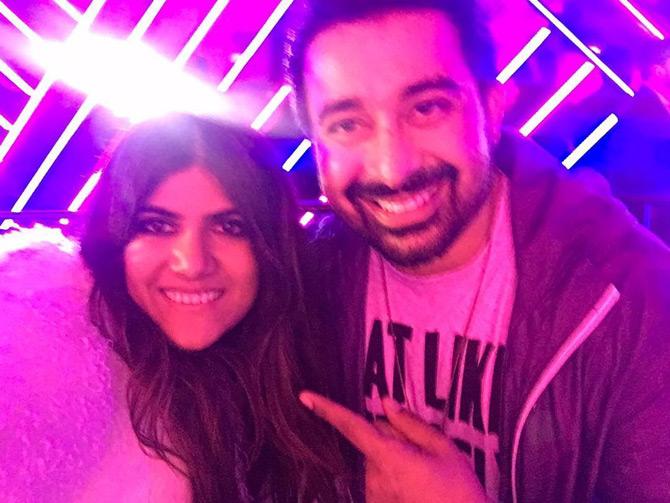 Sharing a flashback Friday picture, Ananya Birla is seen posing with actor and VJ Rannvijay Singha. While sharing the FBB picture, Ananya captioned it: FBF to meeting one of the coolest youth icons in India!