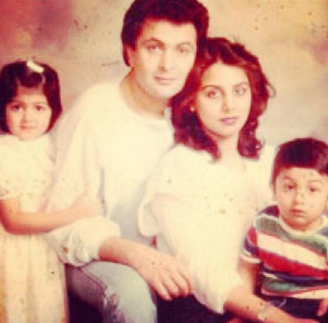 Let's talk about Kapoor's third generation. We began with late actor Rishi Kapoor - son of Raj Kapoor and his wife Krishna Raj Kapoor. His father's directorial Bobby launched his career, and subsequent hits like Karz, Prem Rog, Chandni, Heena further cemented it. Rishi married his 15-time co-star Neetu Singh in 1980. The couple has two children - actor Ranbir Kapoor and Riddhima Kapoor Sahani.
