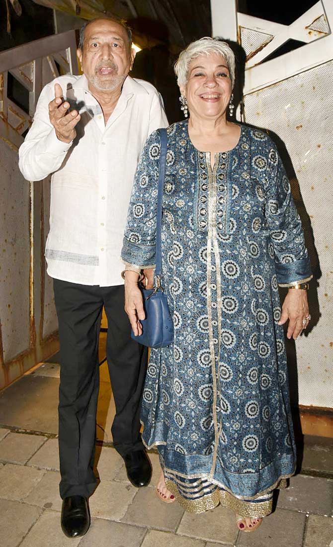 The other veteran actor to grace the party was Tinnu Anand and his wife Shahnaz Vahanvaty. On the work front, Anand will be seen in web series Mentalhood, which also stars Karisma Kapoor. Directed by Karishma Kohli, Mentalhood will showcase the topsy-turvy ride of the various kinds of mothers that exist and how they manoeuvre their way through unreasonable expectations to raise their children.