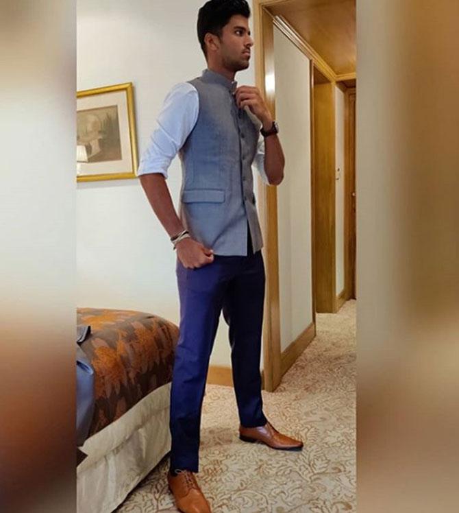 During his first-class career, Washington Sundar initially started off as a batsman but later on made a name as an off-spinner.