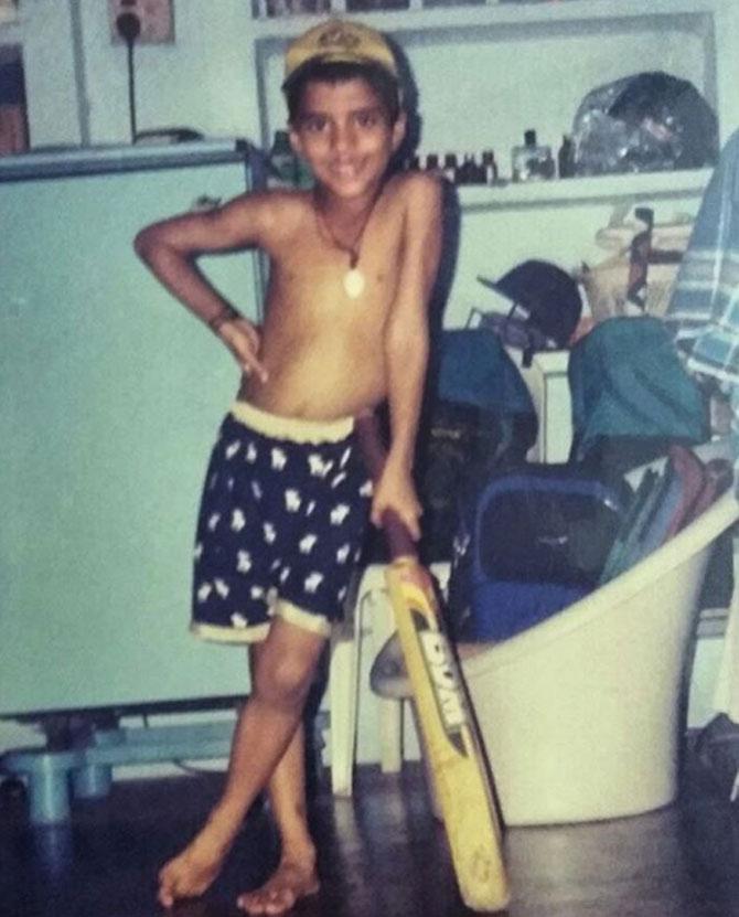 Washington Sundar shared this throwback picture of him during his childhood. He called himself a 'cool dude' in this photo.