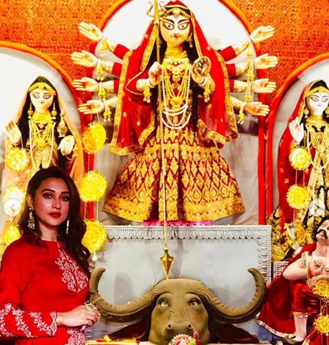 Mimi took to Instagram and shared pictures from her Durga Puja celebrations where the actor-turned-politician was seen enjoying the festive season. While sharing the pictures from Durga Puja celebrations, Mimi wrote: SAPTAMI IT IS. Happy pujas with heart emoticons