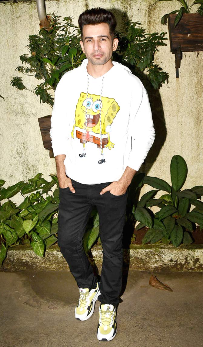 Jay Bhanushali also attended the special screening of Fixerr at a multiplex in Juhu.