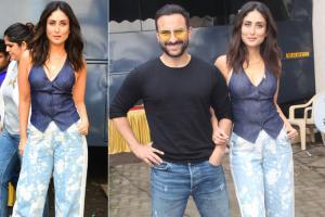 Saif Ali Khan shoots for Kareena Kapoor Khan's show at Mehboob Studio