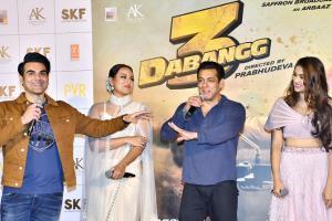 Dabangg 3 trailer launch: Salman, Saiee, Sonakshi attend