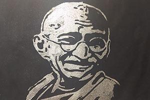 This 3D art of Mahatma Gandhi by Akbar Momin will leave you amazed