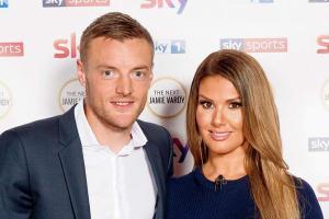 Jamie Vardy's pregnant wife Rebekah shares romantic photo with him
