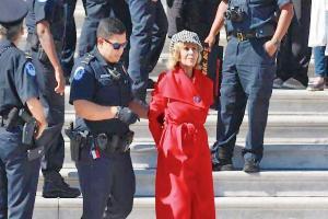 Jane Fonda arrested during climate change protest   