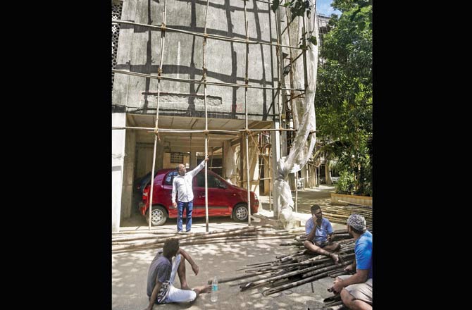 Secretary Kashinath Rokade said work on removal of plaster had already been started