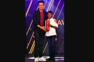 8-year-old Nagavishal bags the best actor Award for a Tamil Movie KD at the 10th