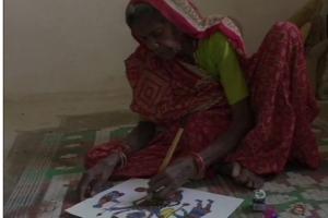Paintings of 80-year-old tribal woman from MP on exhibit in Italy