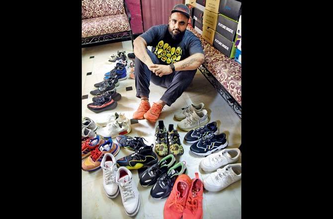 Harsh Dixit /// iIndependent chef Transitioned to only sneakers when he turned entrepreneur. Pic/Sameer Markande
